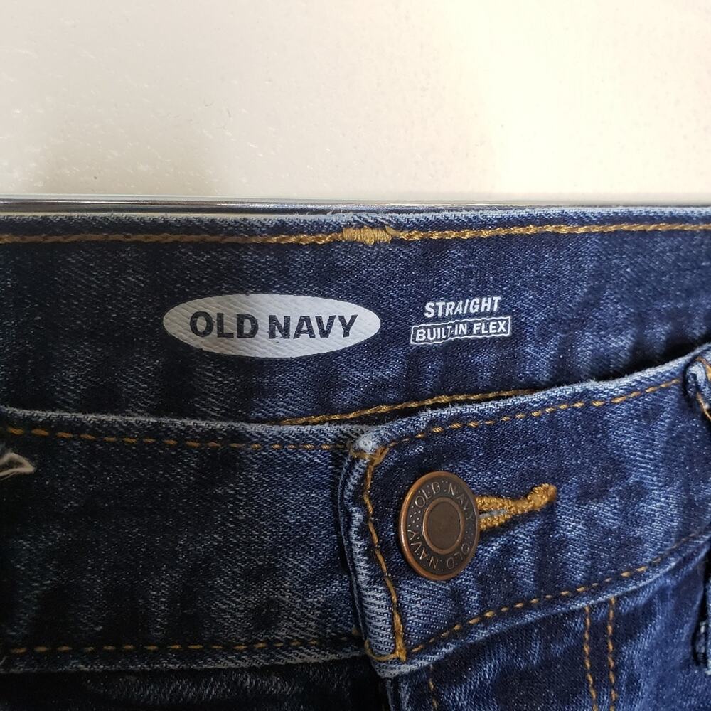 Old Navy| Straight Built in Flex Blue Jeans - Picture 3 of 5